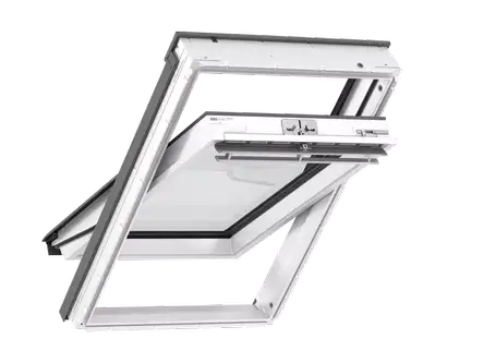 Kyvné strešné okno GLU, biele, bezúdržbové
